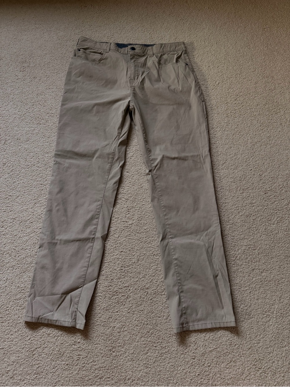 Men's Slim Straight Chinos - Taupe